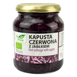 KAPUSTA CZERWONA Z JABŁKIEM BIO 340 g - BIO PLANET