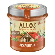 PASTA KREMOWA ARRABBIATA BEZGLUTENOWA BIO 140 g - ALLOS