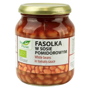 FASOLKA W SOSIE POMIDOROWYM BIO 360 g - BIO PLANET