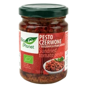 PESTO CZERWONE Z SUSZONYCH POMIDORÓW BIO 140 g - BIO PLANET