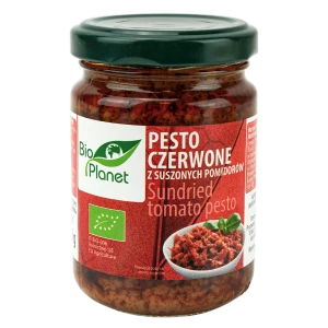 PESTO CZERWONE Z SUSZONYCH POMIDORÓW BIO 140 g - BIO PLANET