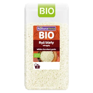 RYŻ BIAŁY OKRĄGŁY BIO 500 g - NATURAVENA