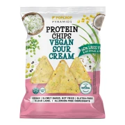 CHRUPKI PIRAMIDKI PROTEINOWE O SMAKU KWAŚNEJ ŚMIETANY ZE SZCZYPIORKIEM BEZGLUTENOWE 60 g - POPCROP