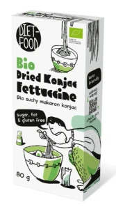 MAKARON (SUCHY KONJAC) FETTUCCINE BEZGLUTENOWY BIO 80 g - DIET-FOOD