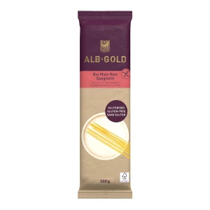 MAKARON (KUKURYDZIANO - RYŻOWY) SPAGHETTI BEZGLUTENOWY BIO 500 g - ALB GOLD