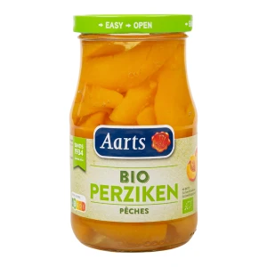 BRZOSKWINIE PLASTRY W LEKKIM SYROPIE BIO 350 g (190 g) (SŁOIK) - AARTS
