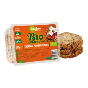 CHLEB Z PEŁNEGO ZIARNA KROJONY BEZGLUTENOWY BIO 250 g - BALVITEN