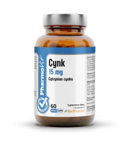 CYNK (15 mg) BEZGLUTENOWY 60 KAPSUŁEK - PHARMOVIT (CLEAN LABEL)