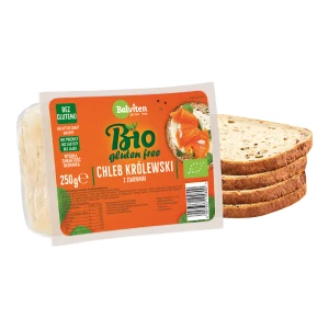 CHLEB KRÓLEWSKI Z ZIARNAMI KROJONY BEZGLUTENOWY BIO 250 g - BALVITEN