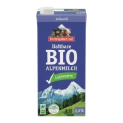 MLEKO ALPEJSKIE UHT O OBNIŻONEJ ZAWARTOŚCI LAKTOZY (min. 3,5 % TŁUSZCZU) BIO 1 L - BERCHTESGADENER LAND