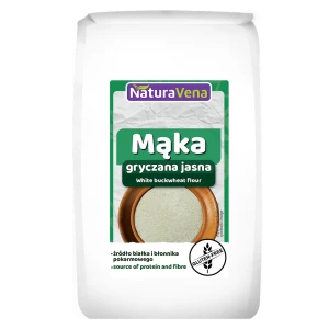 MĄKA GRYCZANA JASNA BEZGLUTENOWA 500 g - NATURAVENA