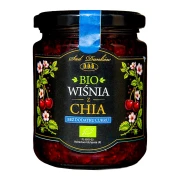 WIŚNIA Z CHIA BEZ DODATKU CUKRÓW BIO 240 g - SAD DANKÓW