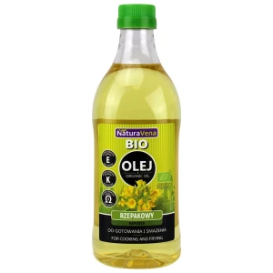 OLEJ RZEPAKOWY DO GOTOWANIA I SMAŻENIA OMEGA-3 BIO 1 L - NATURAVENA