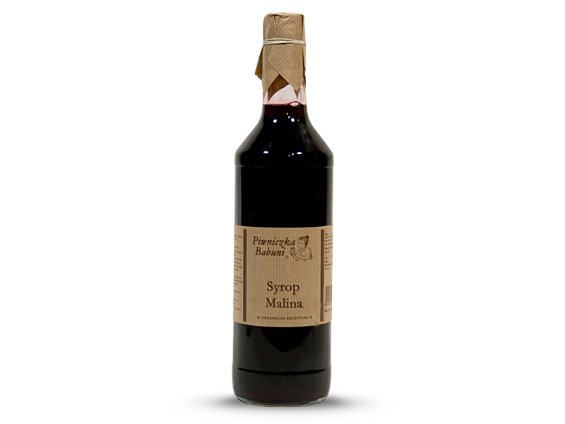 SYROP MALINA 1L PIWNICZKA BABUNI