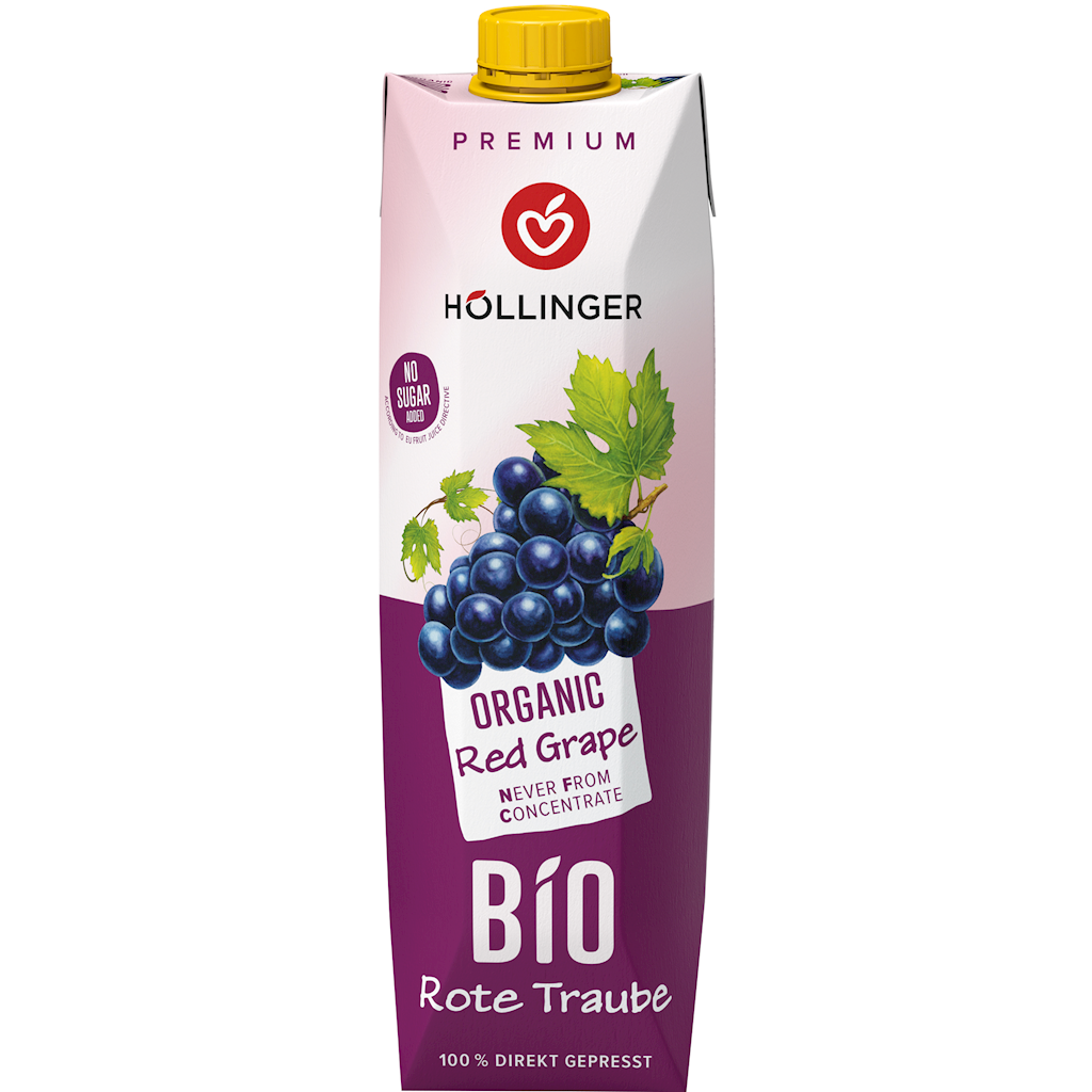 SOK Z CZERWONYCH WINOGRON NFC BIO 1 L - HOLLINGER