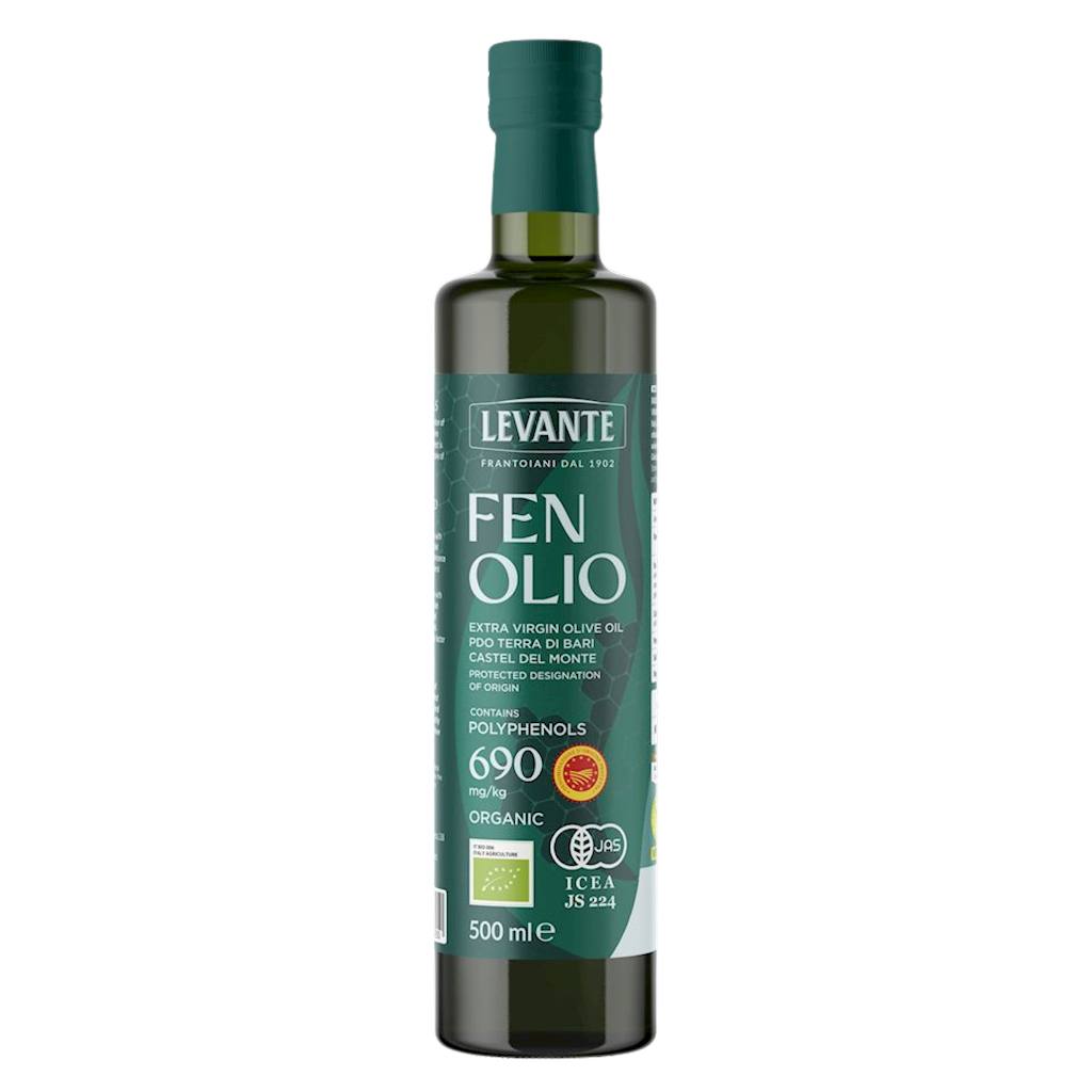 OLIWA Z OLIWEK EXTRA VIRGIN WYSOKOPOLIFENOLOWA FENOLIO PDO TERRA DI BARI CASTEL DEL MONTE BIO 500 ml - LEVANTE